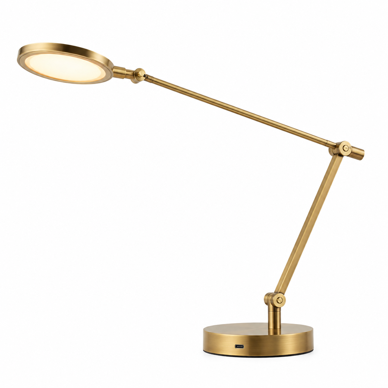 Articulating Brass Desk Lamp (LED)