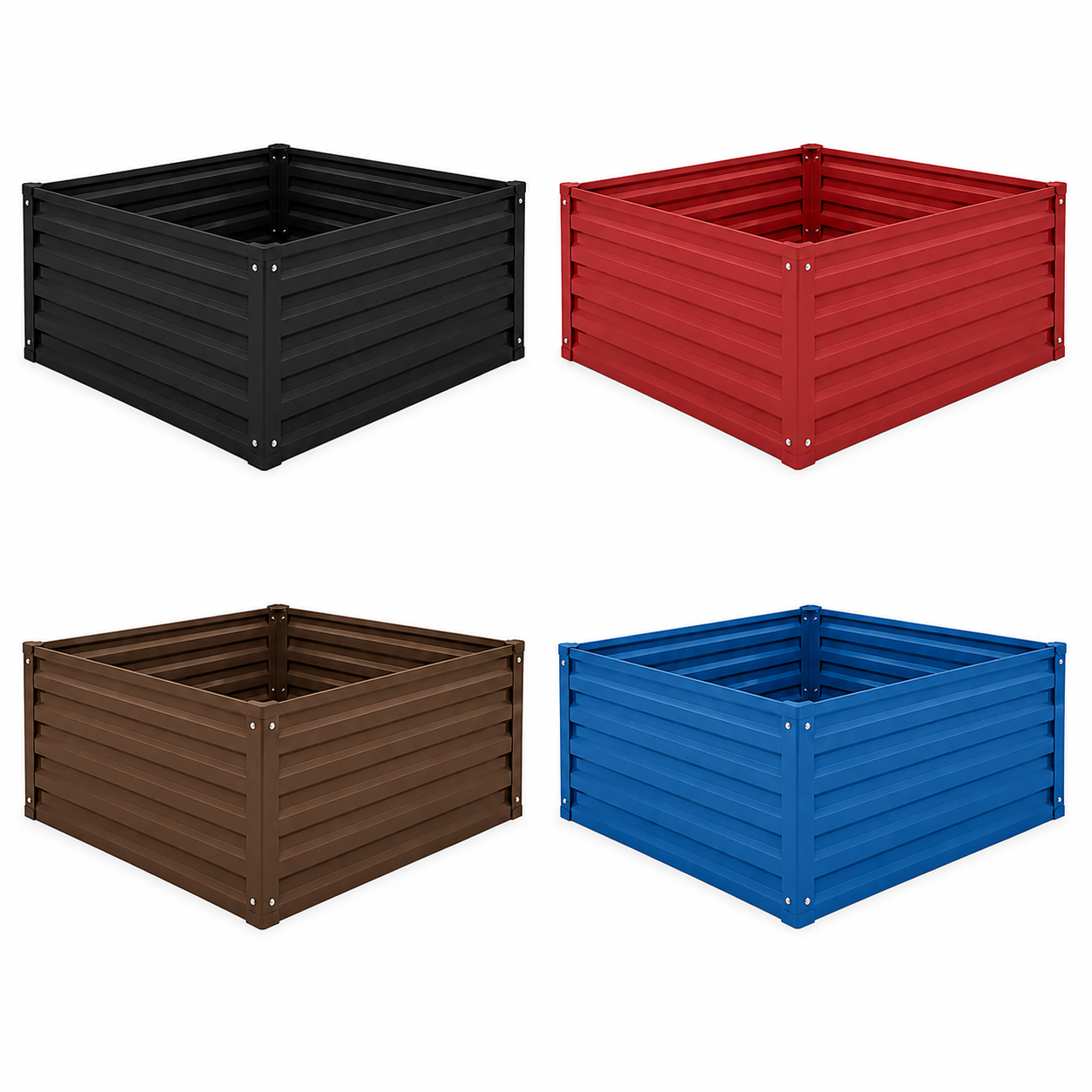 Powder-Coated Steel Raised Garden Bed Kit