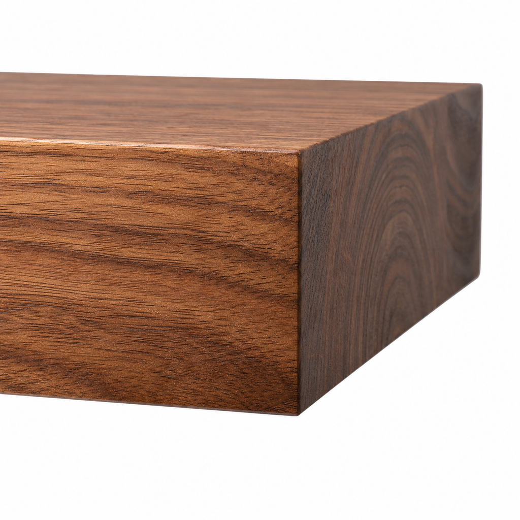 Solid Walnut Floating Shelf System
