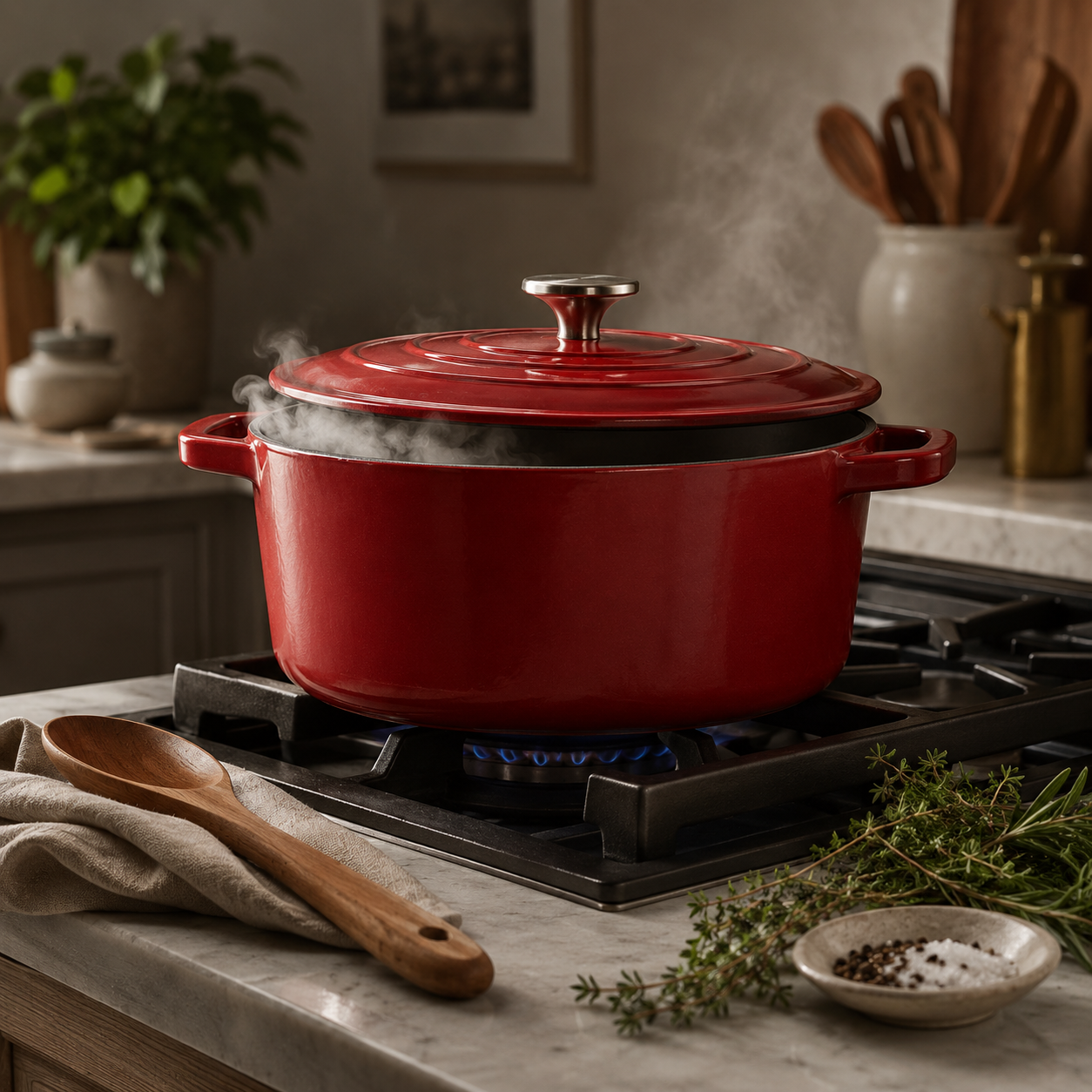 Enameled Cast Iron Dutch Oven (6 qt)